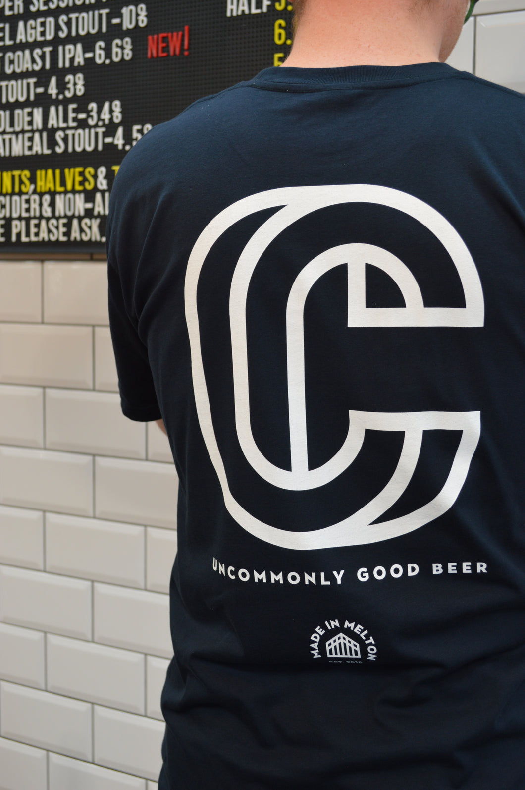 NEW Navy Uncommonly Good Beer Short Sleeve T Shirt