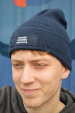 Load image into Gallery viewer, NEW Round Corner Patch Beanie - Navy
