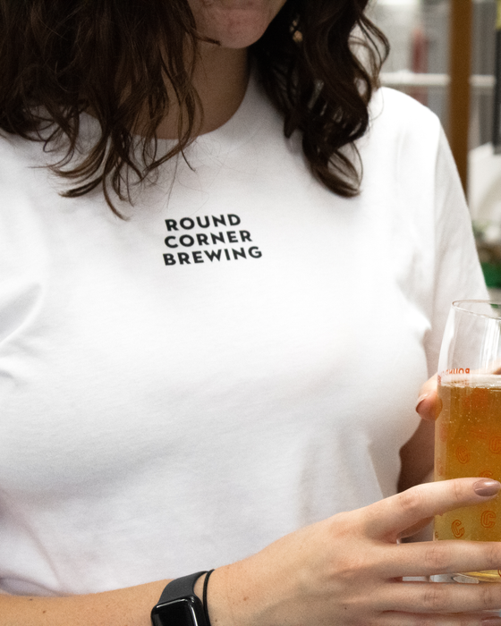 Round Corner RCB Uncommonly Good T-Shirt White - Round Corner Brewing